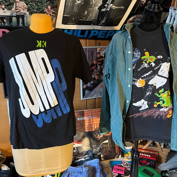 Vintage 90s Nike Air Michael Jordan Space Jam single stitch super rare tee - Picture 5 of 12